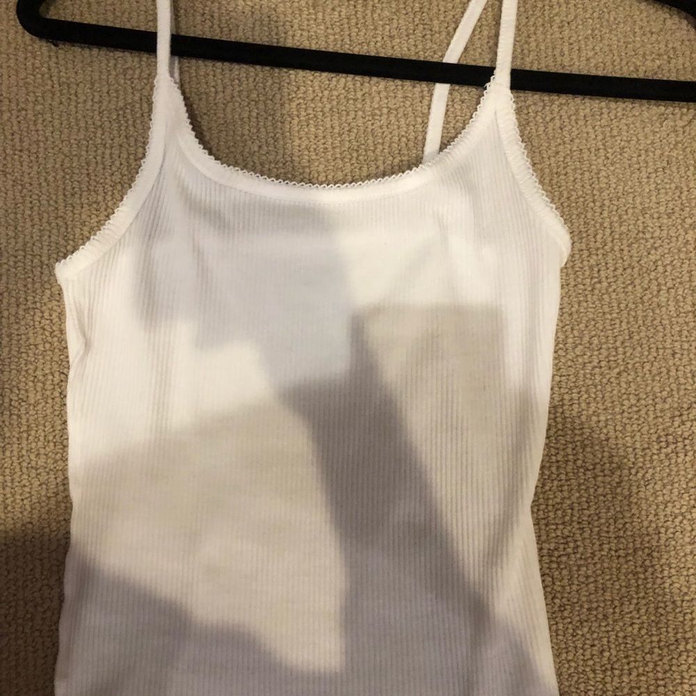Ribbed white tank